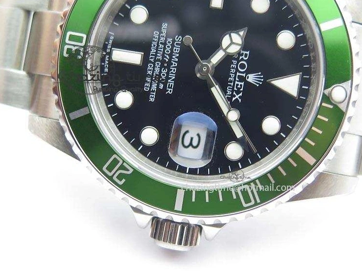 MiroTime 0419 Submariner BP Maker 16610 Green Dial On SS Bracelet A Bright 3870